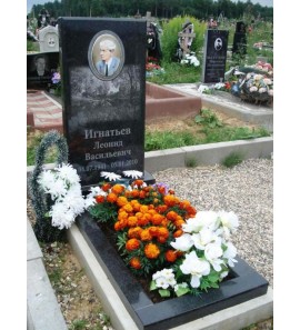 Прямоугольный стандартный памятник из гранита ts0539