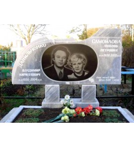 Семейный памятник из серого гранита ts0605