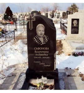 Ритуальный стандартный памятник на могилу с крестом ts0547